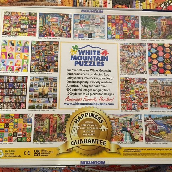 White Mountain “Thanksgiving Day” jigsaw puzzle 1000 pieces - Picture 4 of 4